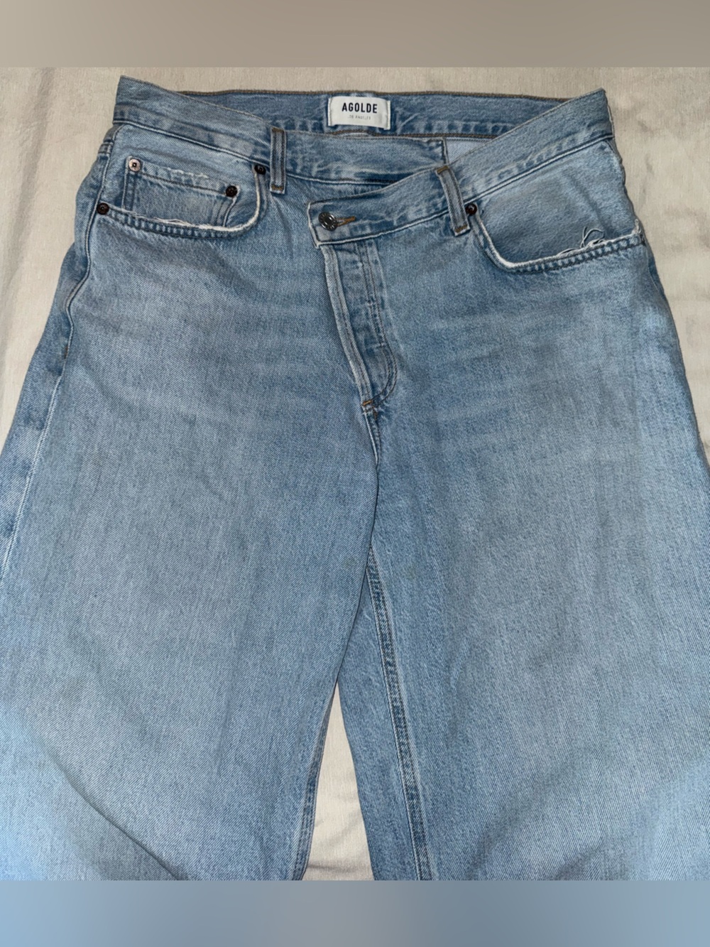 Agolde Light Blue Relaxed Jeans